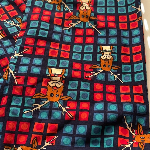LulaRoe tc2 reindeer leggings - Picture 2 of 2
